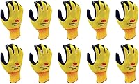 Vista 1 de 3M KOR - Guantes ligeros con revestimiento de espuma de nitrilo amarillo, talla L