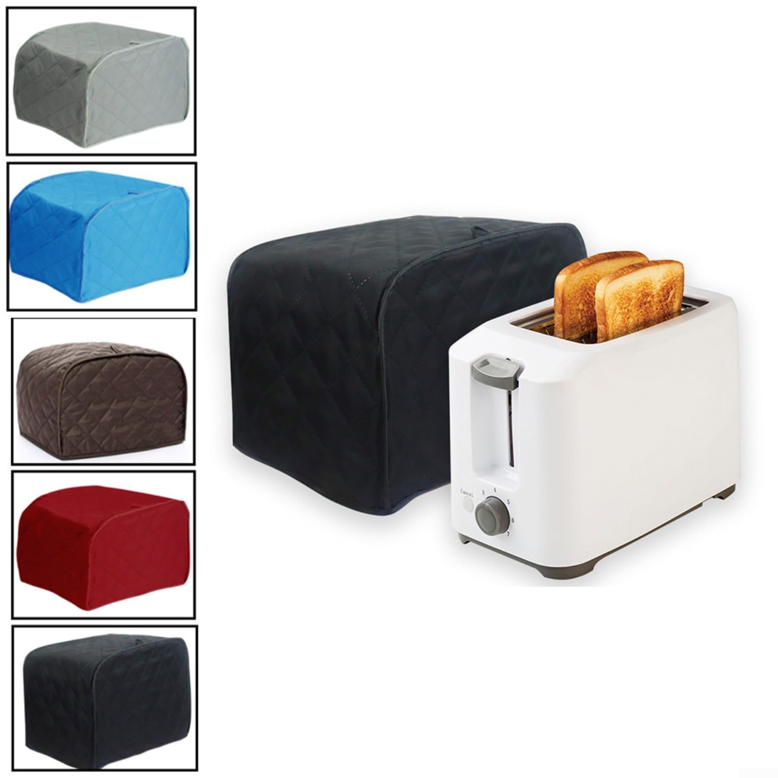 Beschermende stofhoes voor broodroosters voor 2 sneetjes 4 Beschermende stofhoes voor broodroosters voor 2 sneetjes 4