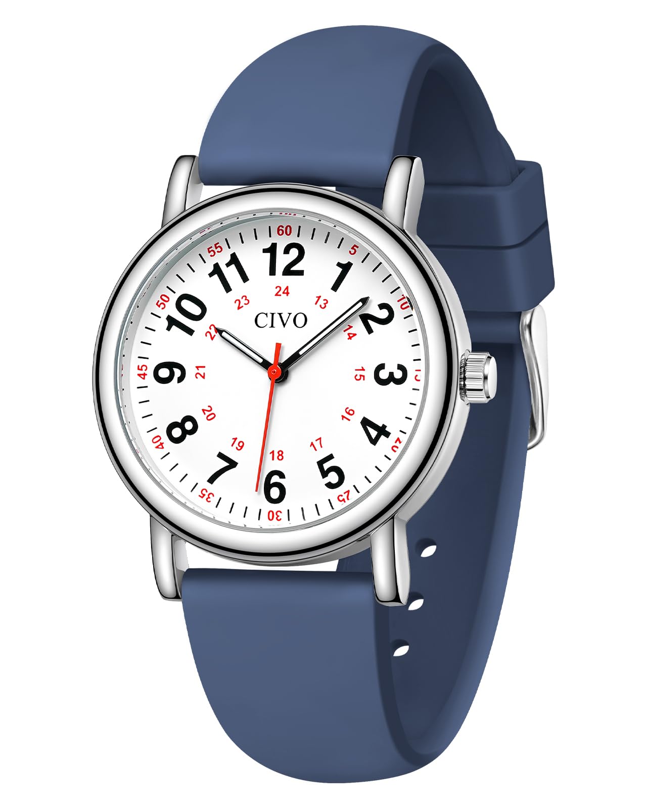CIVO Nurse Watches for Women Men: Analog Waterproof Watch with Second Hand | Easy Read Di…