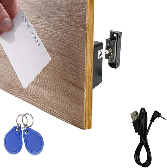 WOOCH Electronic Lock, Hidden DIY RFID Lock with USB Cable for