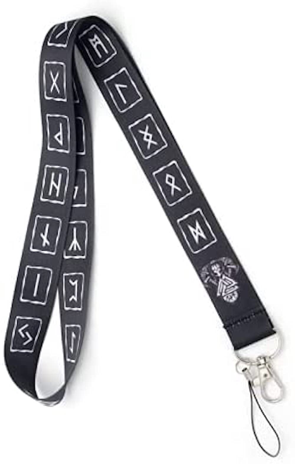 Pinstant Viking Norse Rune Symbol Thor Odin Gods 17.7" Neck Lanyard Keychain Holder ID Badge Mobile Phone Pin Strap