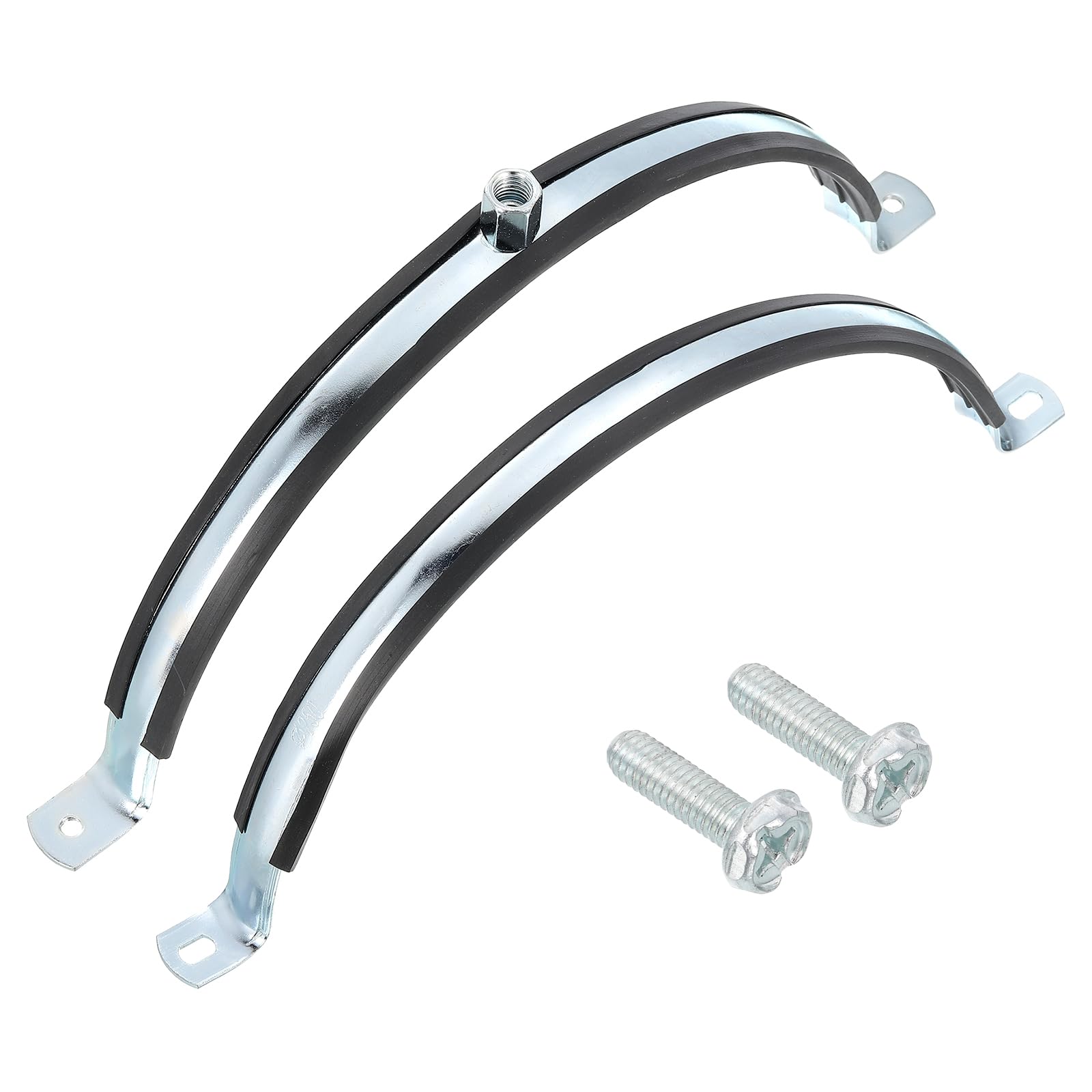 QUARKZMAN 6 Pcs Abrazadera Ajustable Para Tubos, Soporte De Anillo Partido De 10"(254mm) Para Montaje En Pared O Techo, Banda De Hierro Galvanizado Para Tubos Con Tornillo Y Tacos De Anclaje
