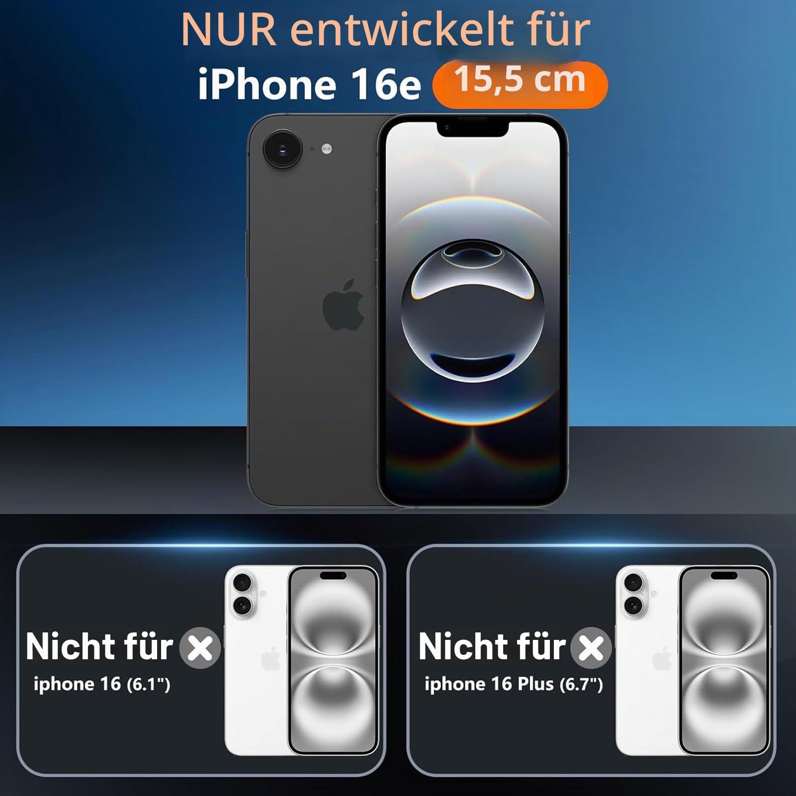 Akku-Hülle für iPhone 16e, 10.000 mAh, magnetisch, kompatibel mit kabellosem Laden, Schutzhülle für Backup-Batterie, erweitertes Ladegerät