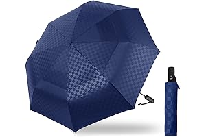 Nautica UV-Blocking 62-Inch Vented Double Canopy Umbrella