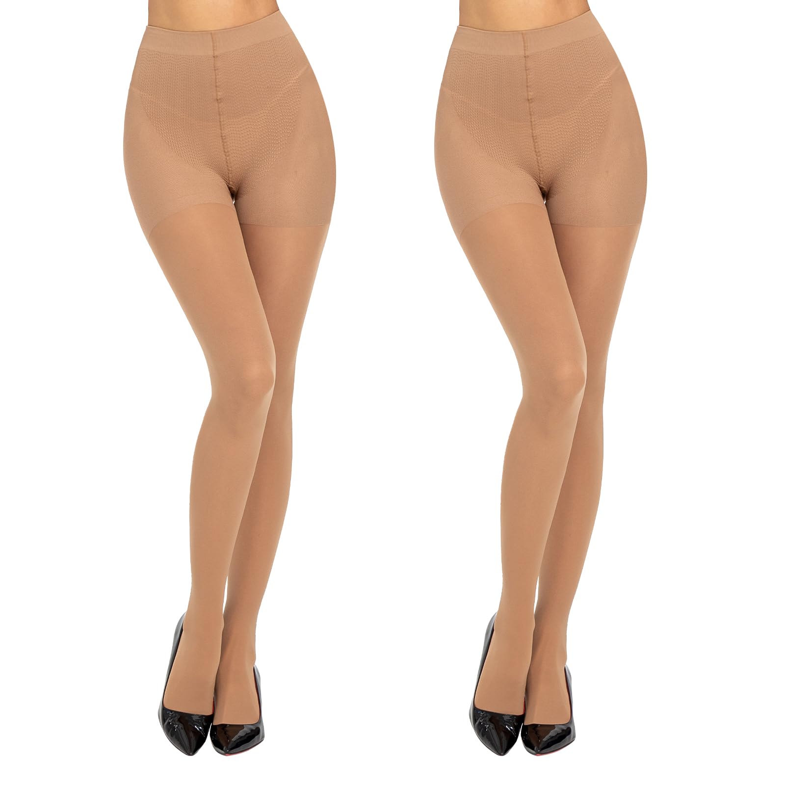 Manzi Women's Natural Compression Tights Firm Medium Energising Support Tights 50D M
