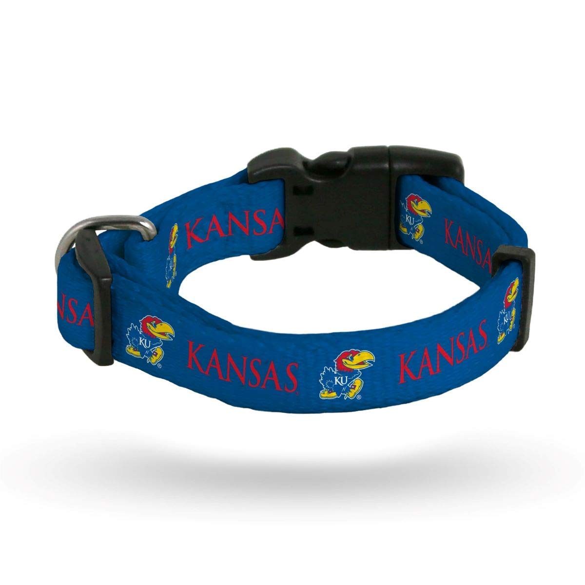 case pack of 22 Pet Goods Medium Rico Kansas Jayhawks NCAA (Small?Adjustable?9-14 inch)?Nylon Pet Dog?Collar