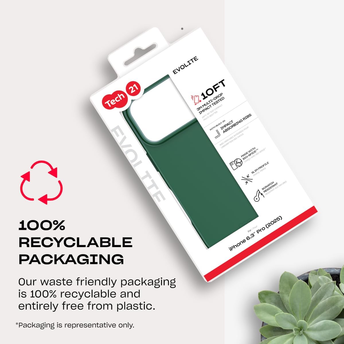 Tech21 EvoLite for Apple iPhone 17 Pro Quantum Green - Image 11