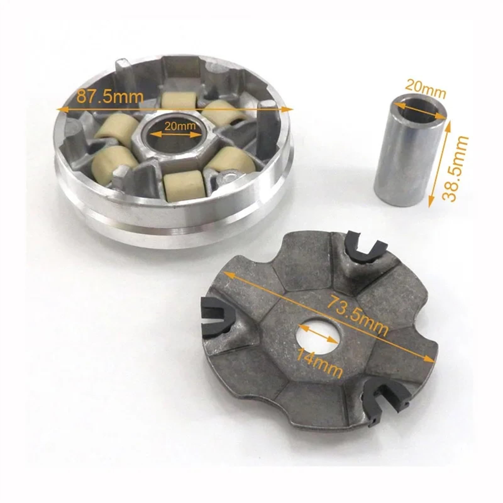 Correa Alternadora Juego Completo Correa Transmisión Ventilador Variador Embrague GY6 49 50 Para Scooter Ciclomotor 139QMB Piezas 49cc 50cc