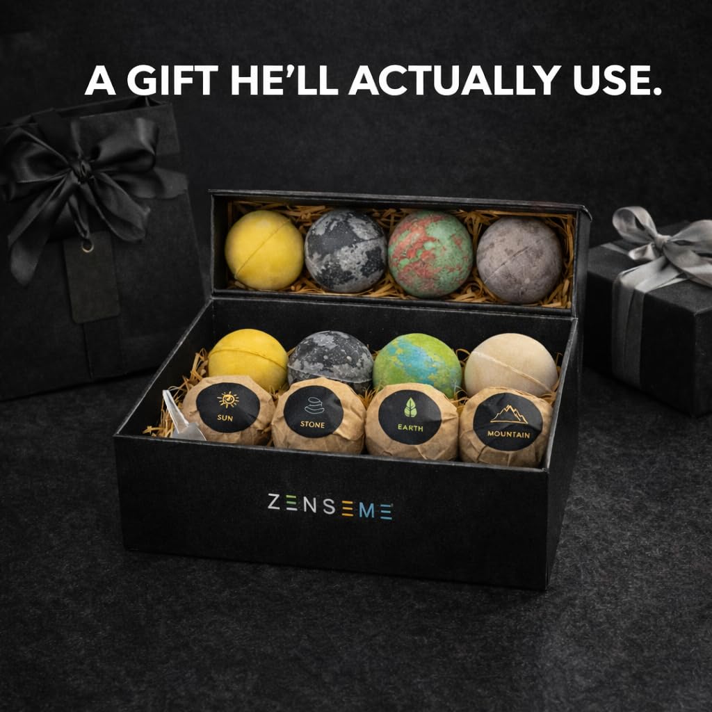 Amazon.com : Bath Bombs for Men, Gift Set of 8 Scented Organic