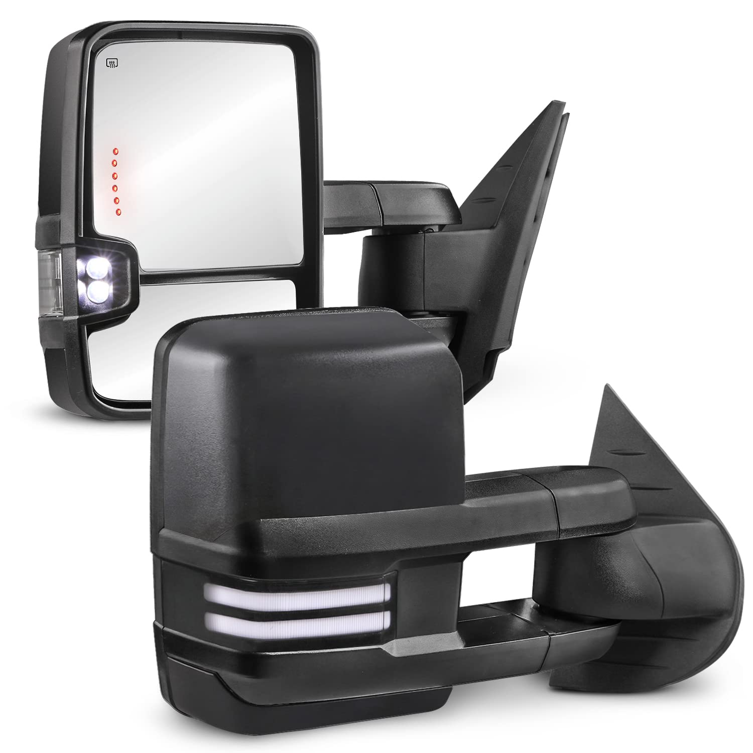 Photo 1 of MOSTPLUS Power Heated Towing Mirrors Compatible with 2008-2013 Chevy Silverado Suburban Tahoe GMC Serria Yukon