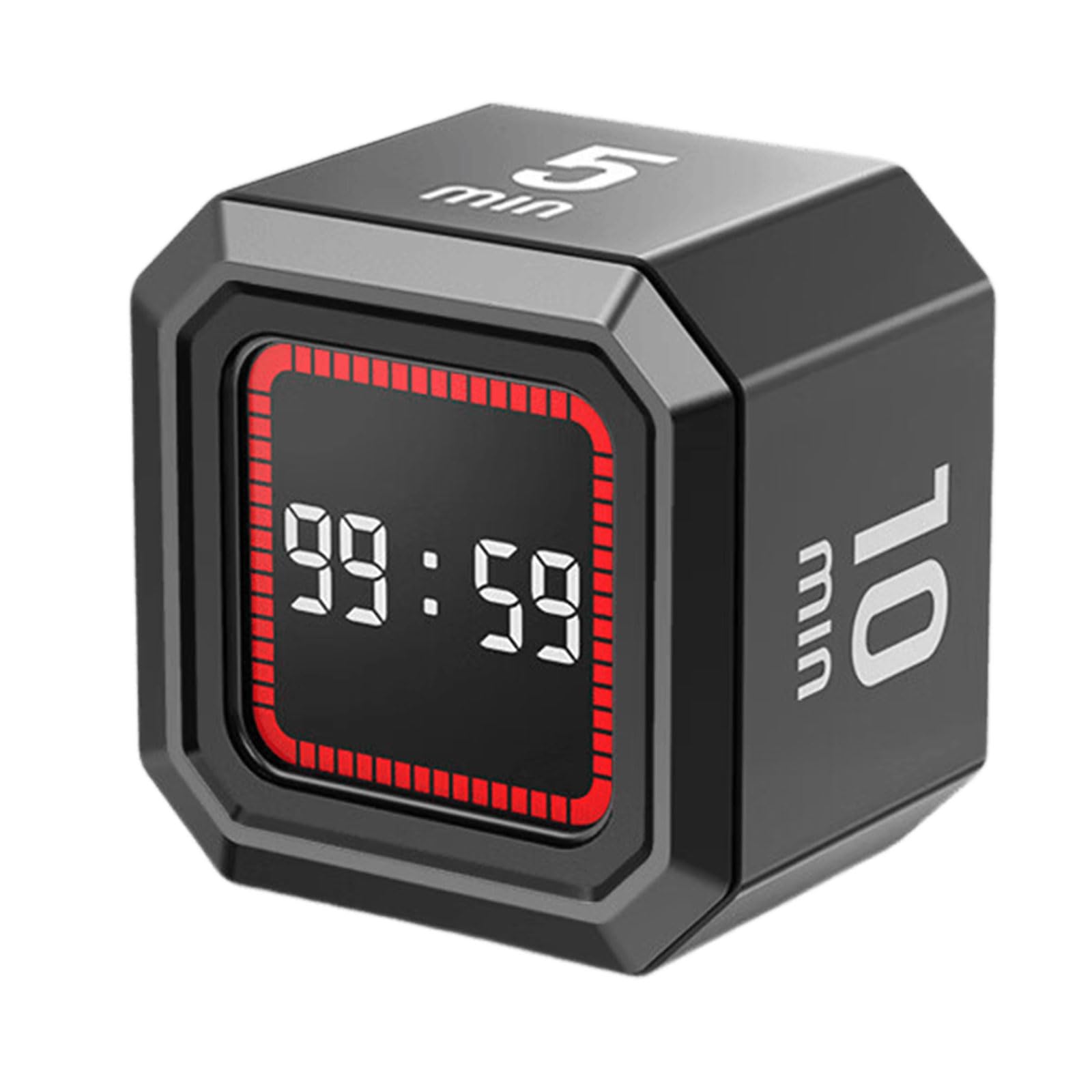 Visual Digital Flipping Timer with Progress 10 5 25 45 Minutes Countdown Quiet Mode Back for Kitchen Study Gym Countdown Clock Timer