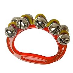 Walfront Band Wrist Bell Plastic Hand Jingle Ankle Musical Percussion Instrument for Music Groups at Home and School