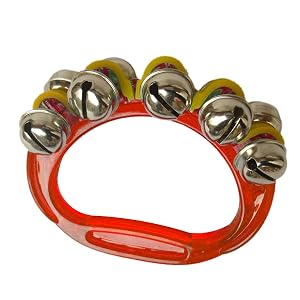 Walfront Band Wrist Bell Plastic Hand Jingle Ankle Musical Percussion Instrument for Music Groups at Home and School