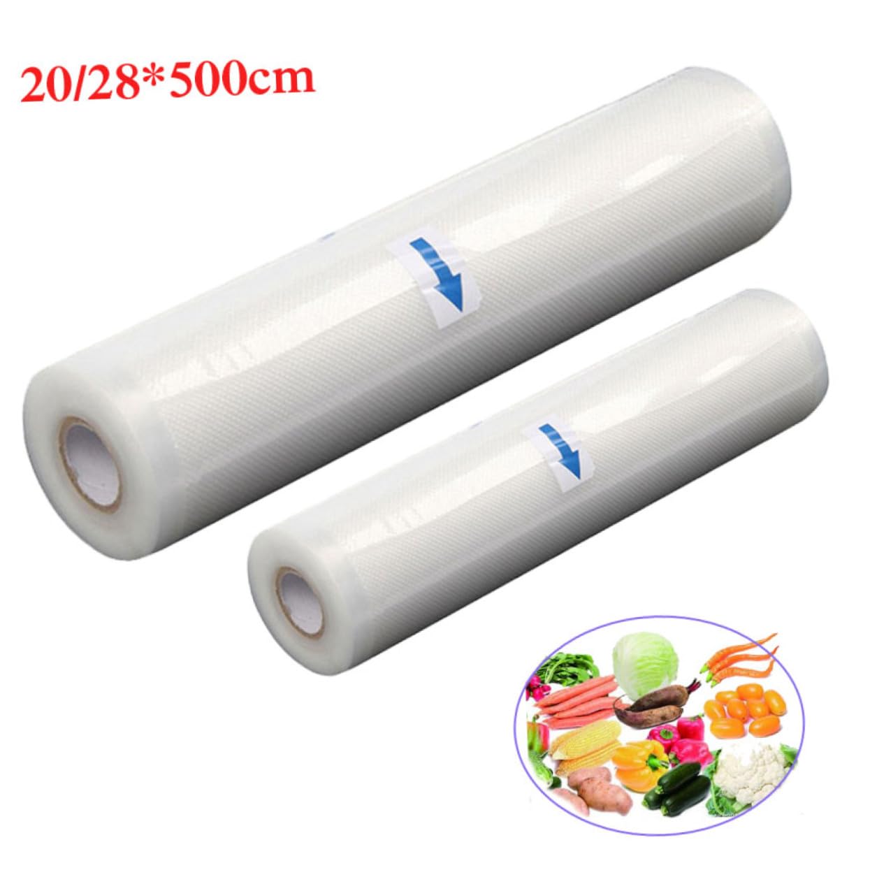 Alipis 20x500cm Vacuum Seal Bags Embossed Saver Bags for Food Storage Vacuum Sealer Bag