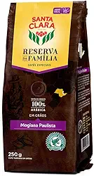 Café Torrado em Grãos Santa Clara Reserva da Familia Mogiana Paulista 250g