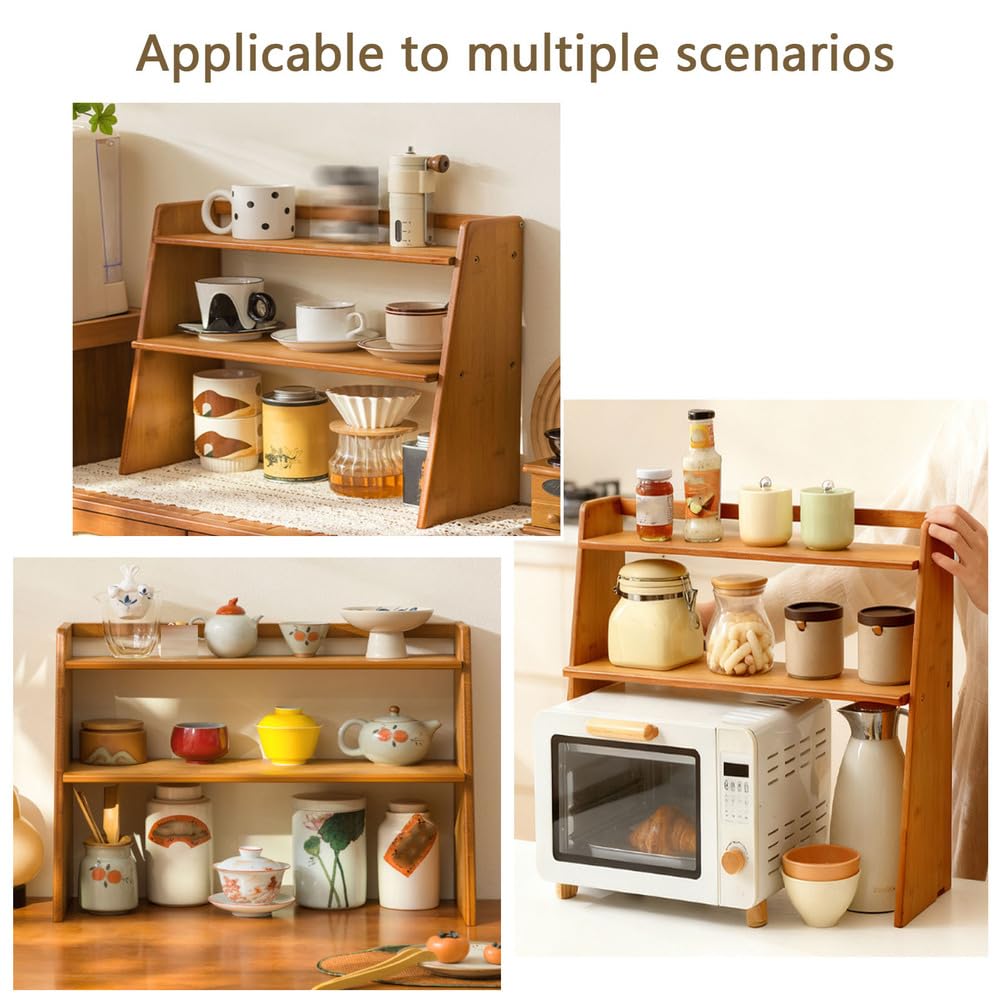 Soporte para tazas de café de madera y estante de té para encimera de cocina, soporte para matcha y exhibición de tazas, perfecto para accesorios de barra de café