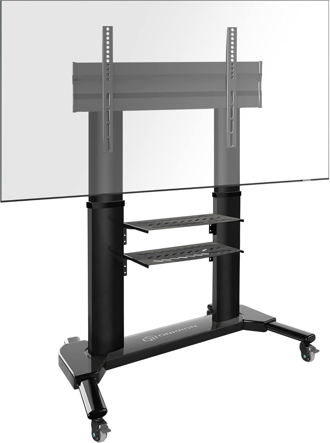 ONKRON TV Ständer auf Rollen ⌀75 mm TV Wagen Fernsehständer 4080 Zoll