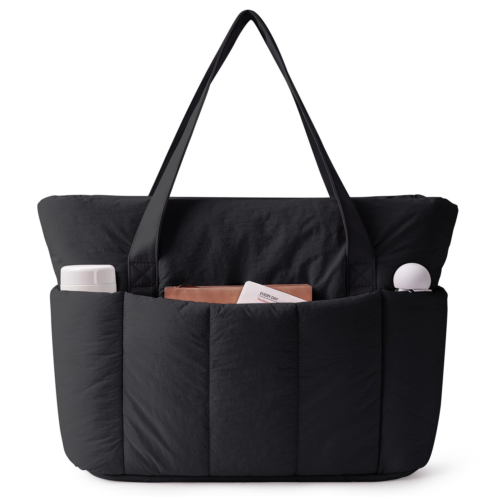 Narwey Tote Bags for Women, Puffer Work Tote Bag Women for Travel, Teacher, Nurse, School, Gym with 15.6'' Laptop Compartment