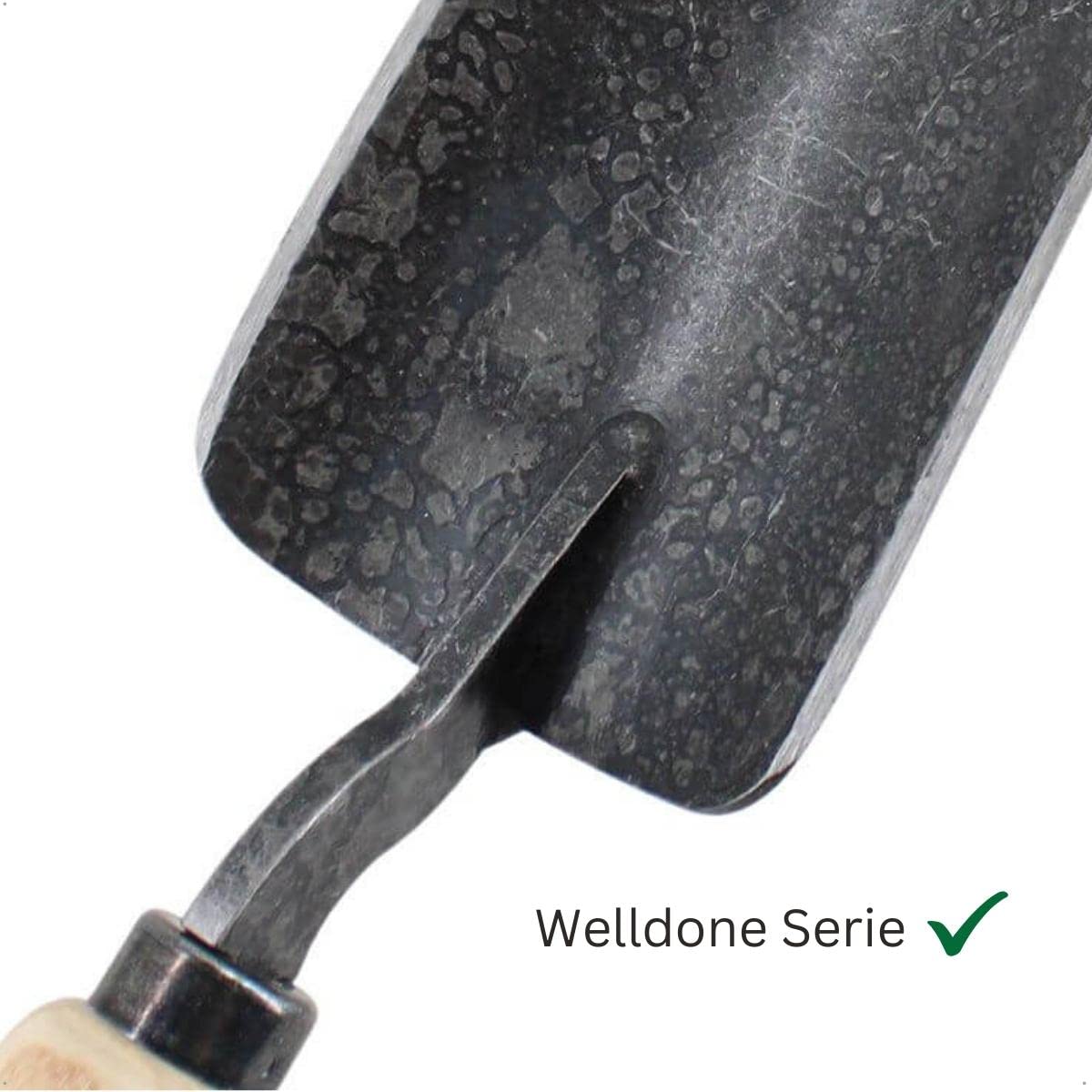 D&O - Welldone Pflanzkelle aus Borstahl - 34 cm Gartenkelle mit Esche-Griff