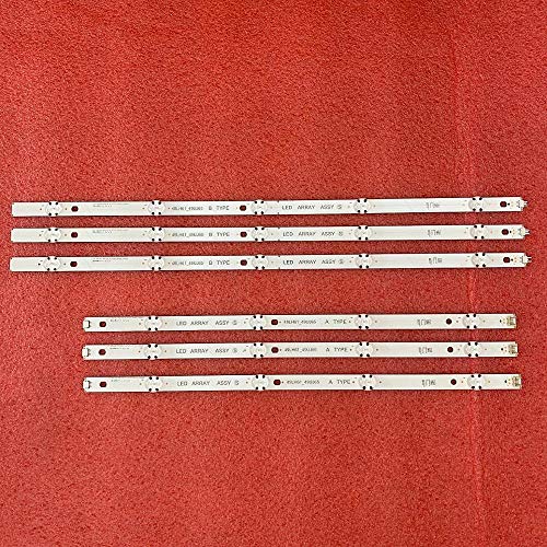 Miwaimao 6 PCS LED Backlight Strip for LG 49LJ614V 49UJ650 49UJ670V 49UJ634V 49UJ701V 49UJ670 49UJ651V 17Y 49LJ61 49LH61 49UJ65 A B 27LED