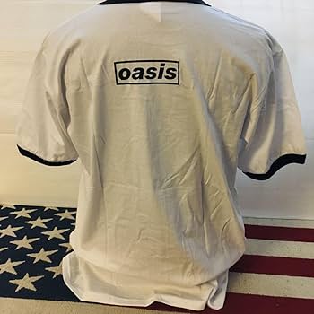 【新品】オアシス oasis 復刻リンガー L ❗️限定品❗️Oasis 30周年 特別展 復刻リンガー Tシャツ L