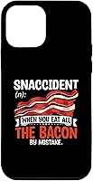 Vista 1 de iPhone 12 mini Bacon Snaccident Funny Bacon Lover Pig Pork Humor Men Women Case