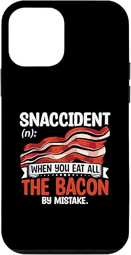 iPhone 12 mini Bacon Snaccident Funny Bacon Lover Pig Pork Humor Men Women Case
