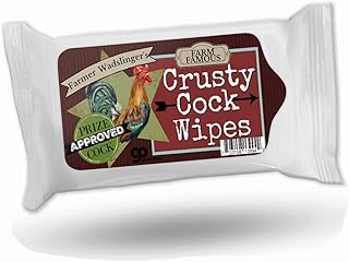 Crusty Cck Wipes Weird Roosters for Friends Stocking Stuffers for Men brother husband sister wife dad mom bff room mate Bachelorette Bachelor Party Favors Secret Santa Travel Size Rooster Gags