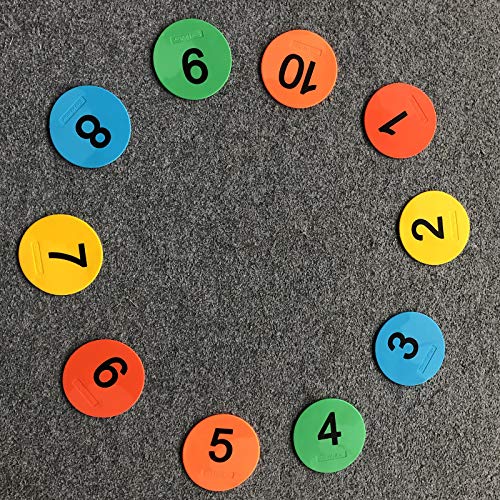 Eco Walker 4Inch Mini Floor Spot Markers For Classroom Preschool And Kindergarten (Number1-30) #TOP5