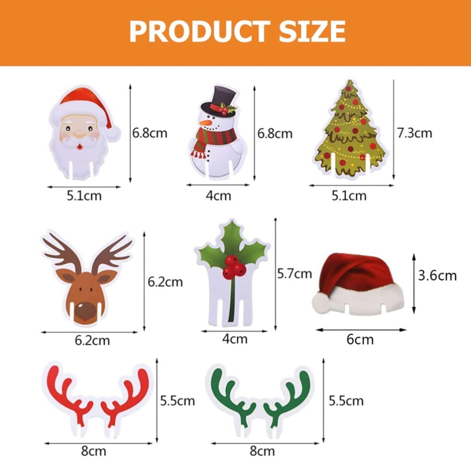 80 Pieces Christmas Wine Glass Markers Glass Card