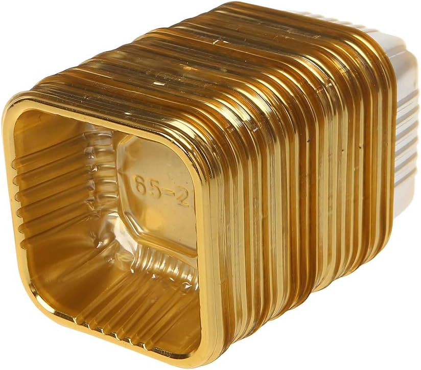 Yasheep 50/100g Square Moon Cake Trays Mooncake Package Box Container Holder,100Pcs