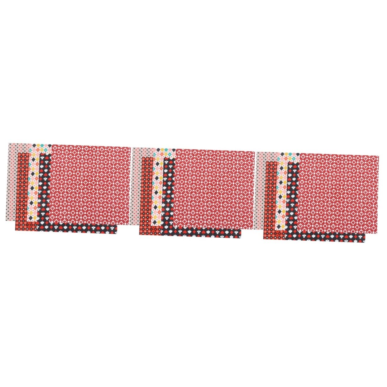 NUOBESTY 3 Set Di Fogli Di Tessuto Per Patchwork Quilting Decorazioni A Forma Di Cuore Per Cucito E Festival 5 Fogli * 3