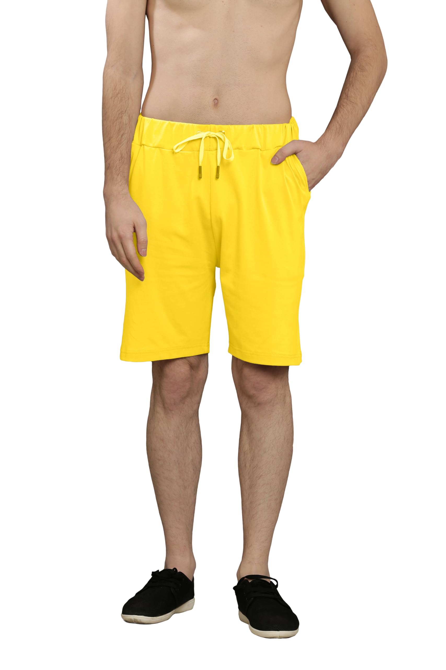 notwild Men’s Summer Regular Fit Cotton Blend Casual Lounge Shorts Boxer with Dual Pocket Sleep Shorts Men Lightweight Plain Stylish Boxer-picture-22