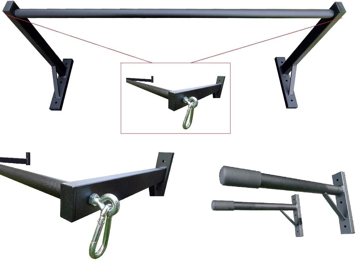 GYMCOR COMMERCIAL TRIPLE PACK-PULL UP BAR, DIP BARS AND 2 PUNCH BAG BRACKETS/TRX MOUNTS