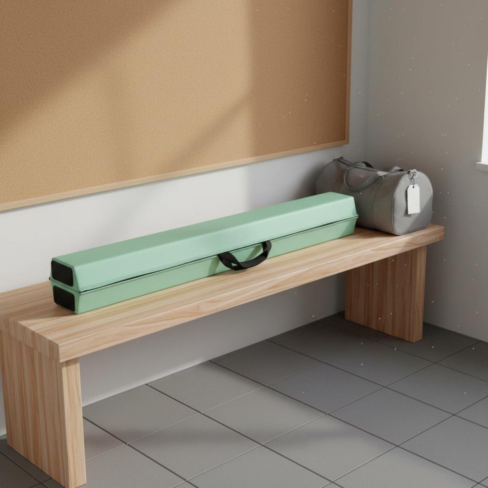 predolo Trave di Equilibrio Pieghevole Antiscivolo Trave da Ginnastica Morbida Assorbimento Degli Urti Attrezzatura Sportiva per Bambini, Principianti