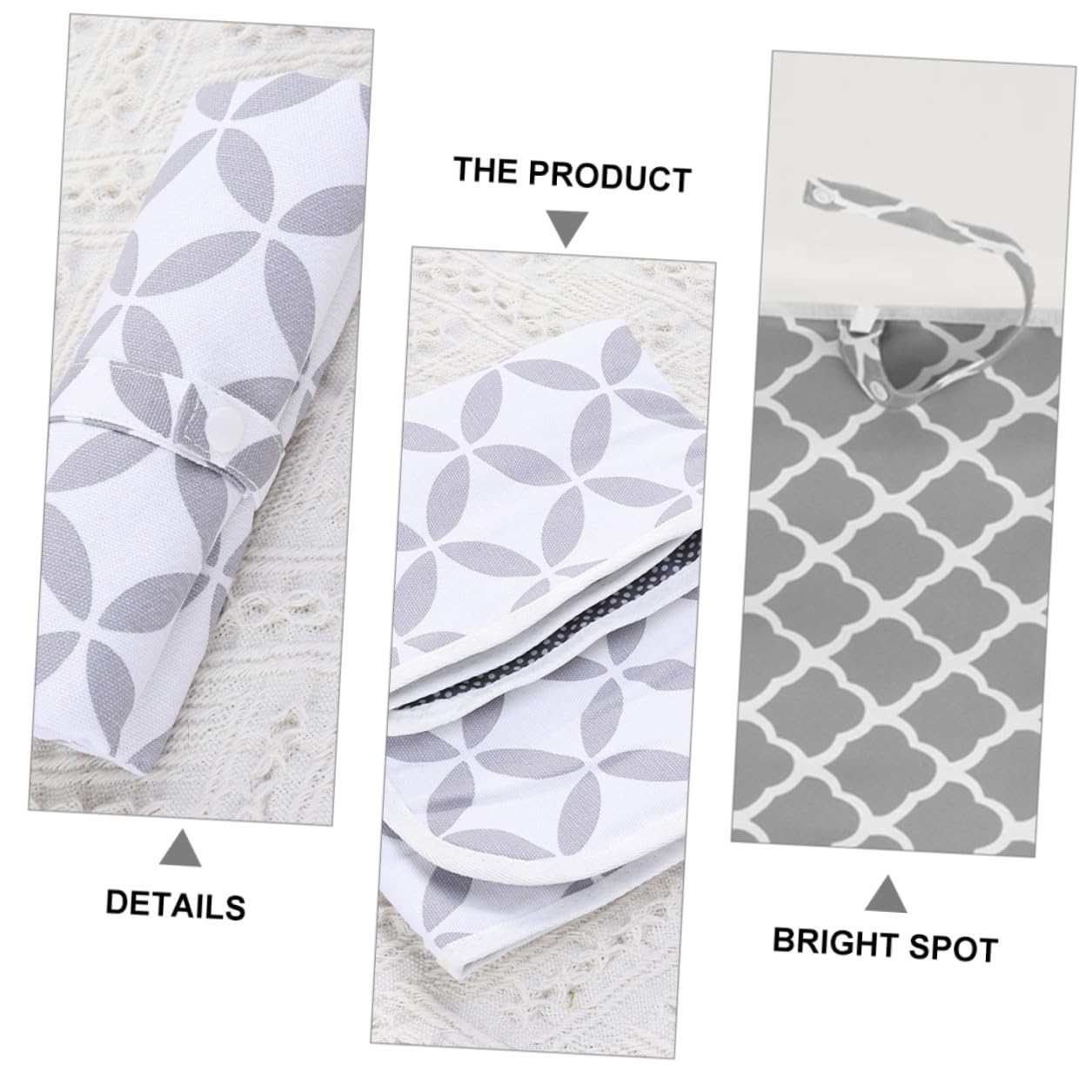 2 piezas Alfombrilla Cambiadora Niña Plegable Reutilizable y Portátil para Cambiar Pañales Material Seguro para Piel Sensible Diseño Compacto para Viajes y Exterior