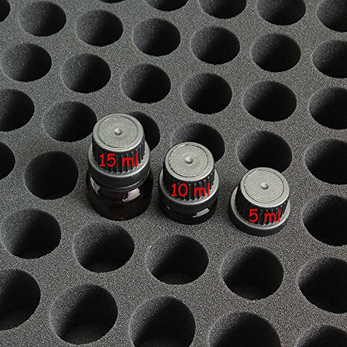 Extra Large Essential Oils Storage Case For 112 Bottles, Carrying Organizer Holder For Young Living, Plant Therapy & Doterra Containers - Fits 5,10 & 15 Ml (Shining Blue) #TOP3