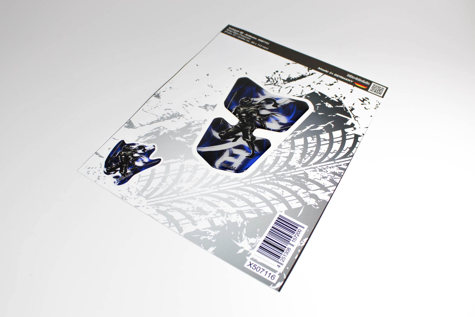 Adesivo Protettivo Per Serbatoio Moto Bike Label 500076VA - Blu Ghost, 148x220mm