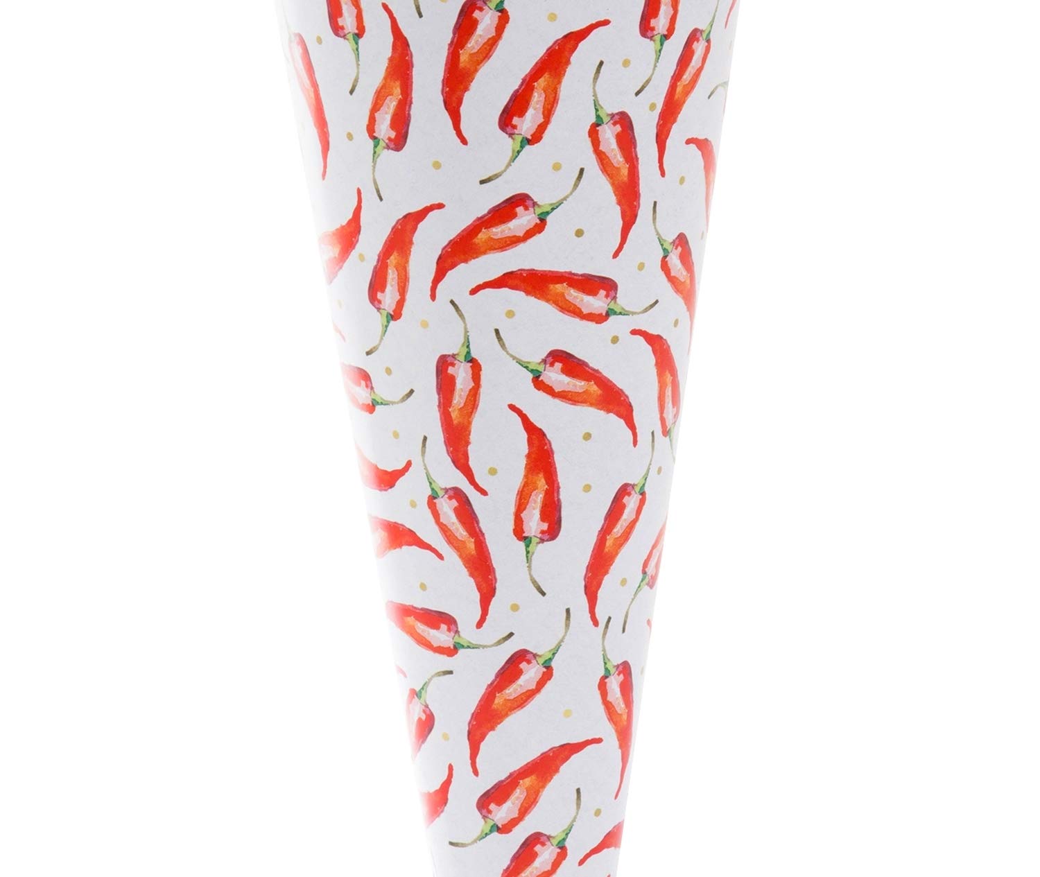 goldbuch 93 427 Chilli Siblings Bag, School Cone with Chilli Pattern, Varnished Cardboard - Image 4