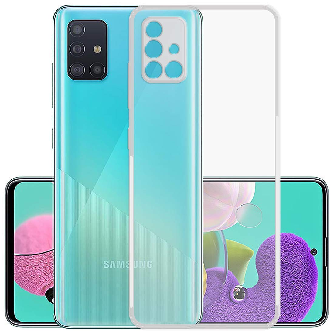 Amazon Brand - Solimo Silicone, Thermoplastic Polyurethane Anti Dust Plug Mobile Cover (Soft & Flexible Back case) for Samsung Galaxy A71, Clear (B08XXQR5CM) Amazon Price History, Amazon Price Tracker