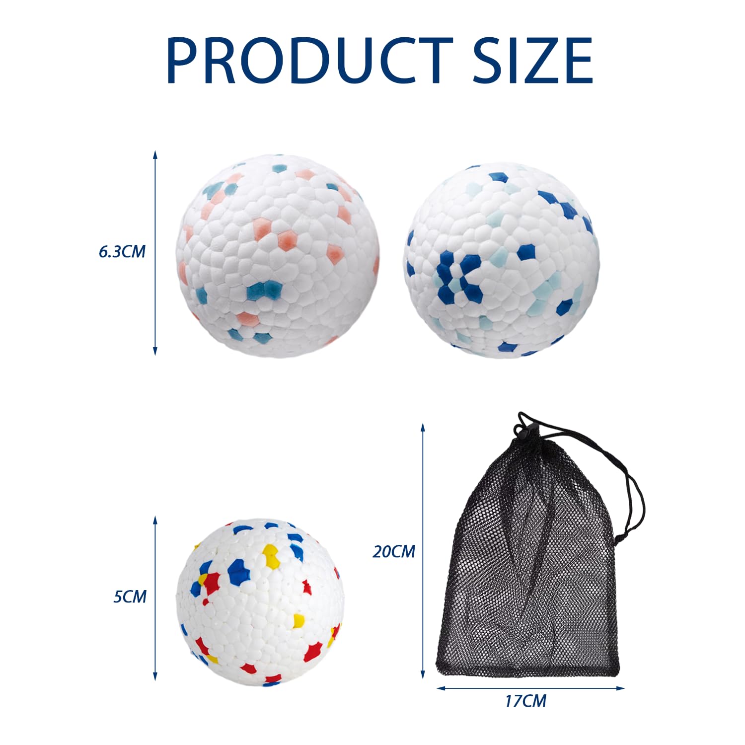 JTMKYO 3-Piece Dog Toy Set, Indestructible Bite-Resistant Pet Balls, Suitable for Teething Exercise & Playing - Image 2