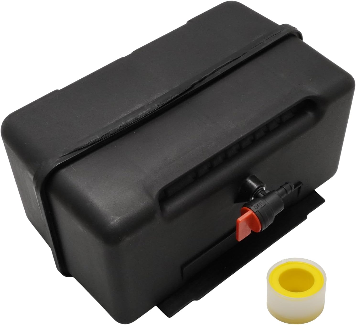 691993 Fuel Gas Tank, 4 Quart Plastic Gas Tank with Shut Off Valve and Cap, Replacement for Lawn and Garden Equipment Engines