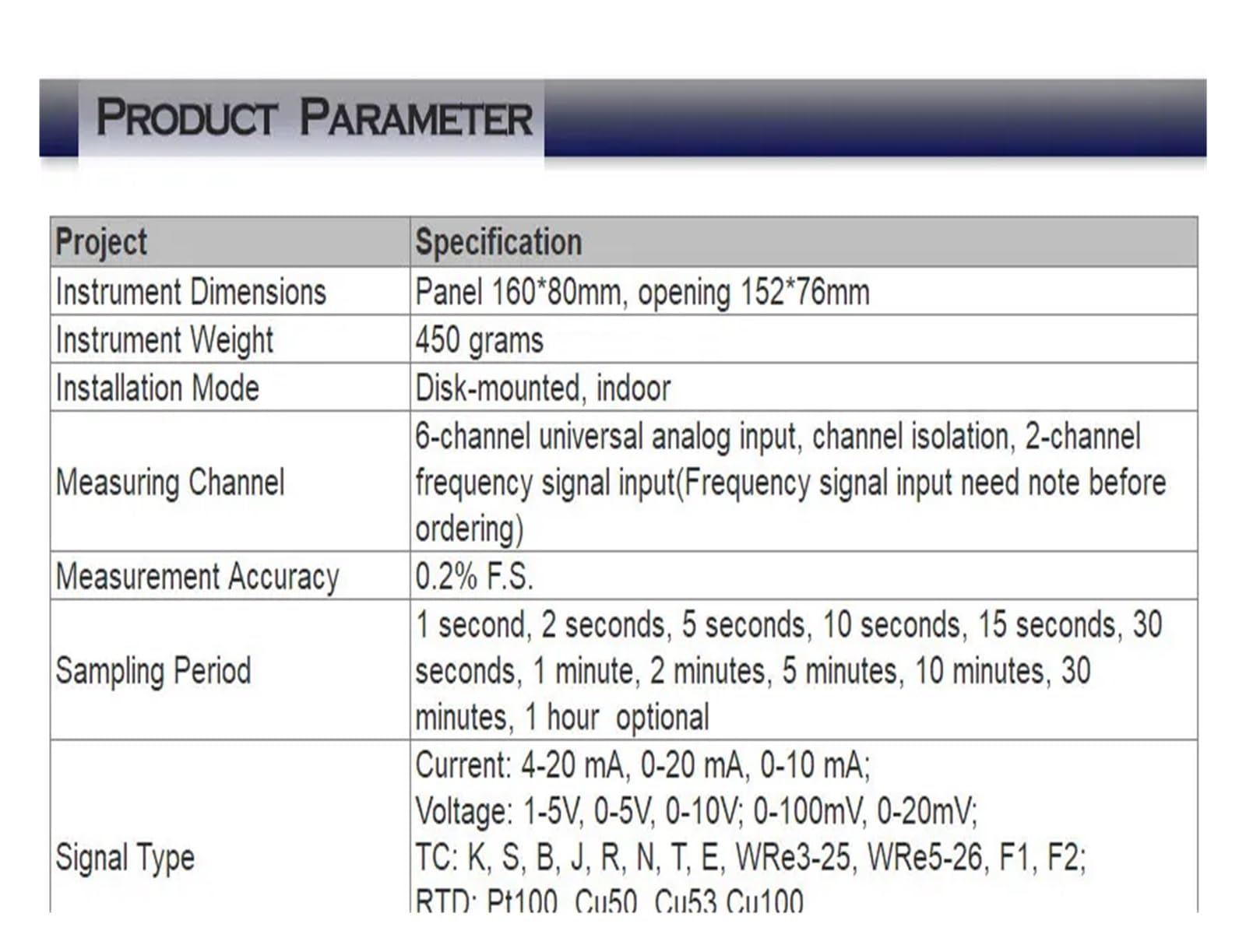 1 2 3 4 5 6 Industrie-Recorder Temperaturdaten Strom Spannung Druck Füllstand Datenlogger 4-20mA RS485(1 Channel RS485 220V)