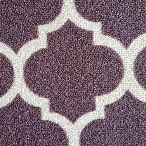 Image of Matz&More Anti Slip Multipurpose Floor Mat, 40x60cm, for Door, Entrance, Bathroom, Bedroom, Kitchen, Office, Trellis Two Toned Olive