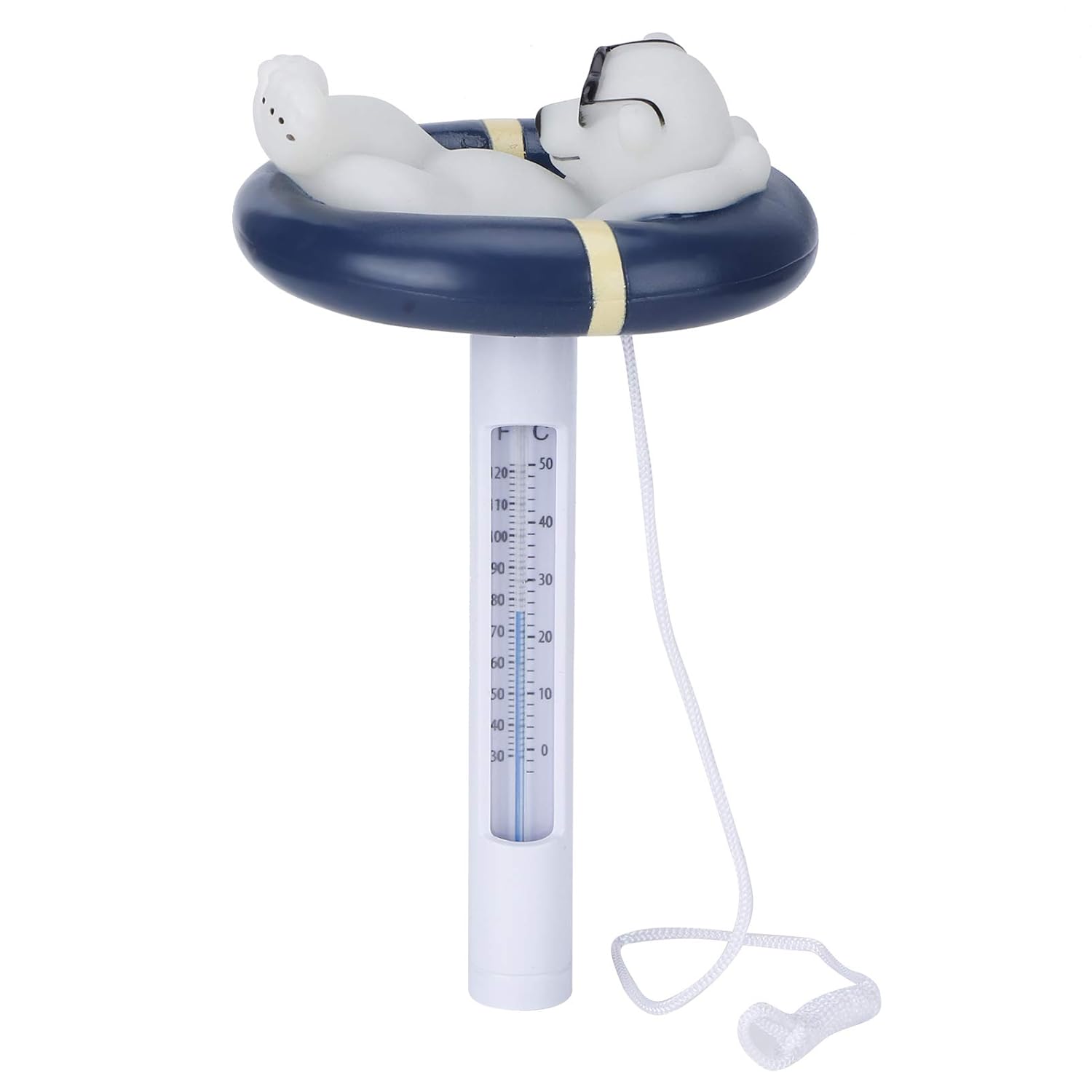 Adorable Cartoon Floating Thermometer for Pools Hot Tubs, Shatterproof Water Thermometer for Swimming, 20x11x11cm Swim Pool Equipment