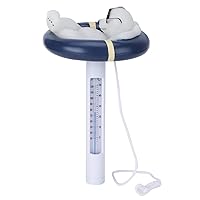 Vista 2 de Termómetro flotante para piscina, con termómetro de cuerda para piscina para bebés, termómetro flotante para jacuzzis, estanques de piscinas al aire