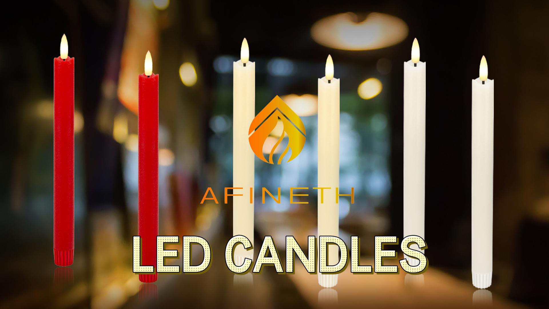 Image of Flameless Taper Candles with Rmote, 9.6 inch Real Wax Battery Operated Candles with 3D Wick, Led Candle Flickering Candlesticks, Electric Candle for Home, Wedding, Party, Decor, White