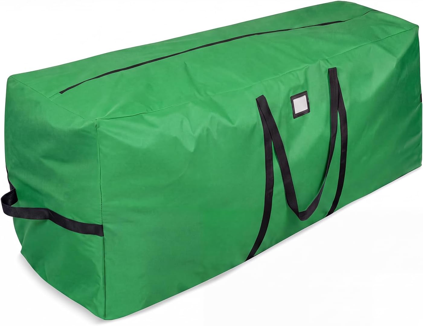 Christmas Tree Storage Bag for Trees Up to 9 ft, Heavy-Duty 900D Oxford, Water-Resistant Holiday Organizer with Dual Zippers, Reinforced Handles and Label Card Slot (Light green)