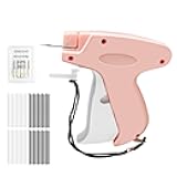 Handheld Tagging Gun Stitch Gun for Quick Clothing Fix-Tag Attacher Guns for Clothes-Mini Sewing Micro Tagging Gun,Includes 6 Needle,1000 Black Fasteners & 1000 White Fasteners