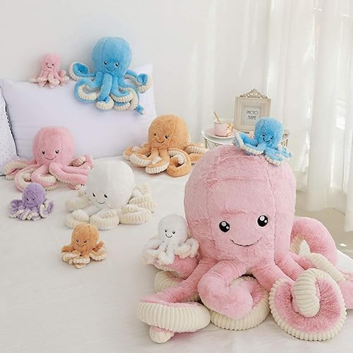 Miniatura 4 de Pulpo de peluche DENTRUN, pulpo de peluche, muñeco de juguete para niño, niña, regalo de cumpleaños o Navidad, de 17, 40, 60, 81cm, en 5 colores